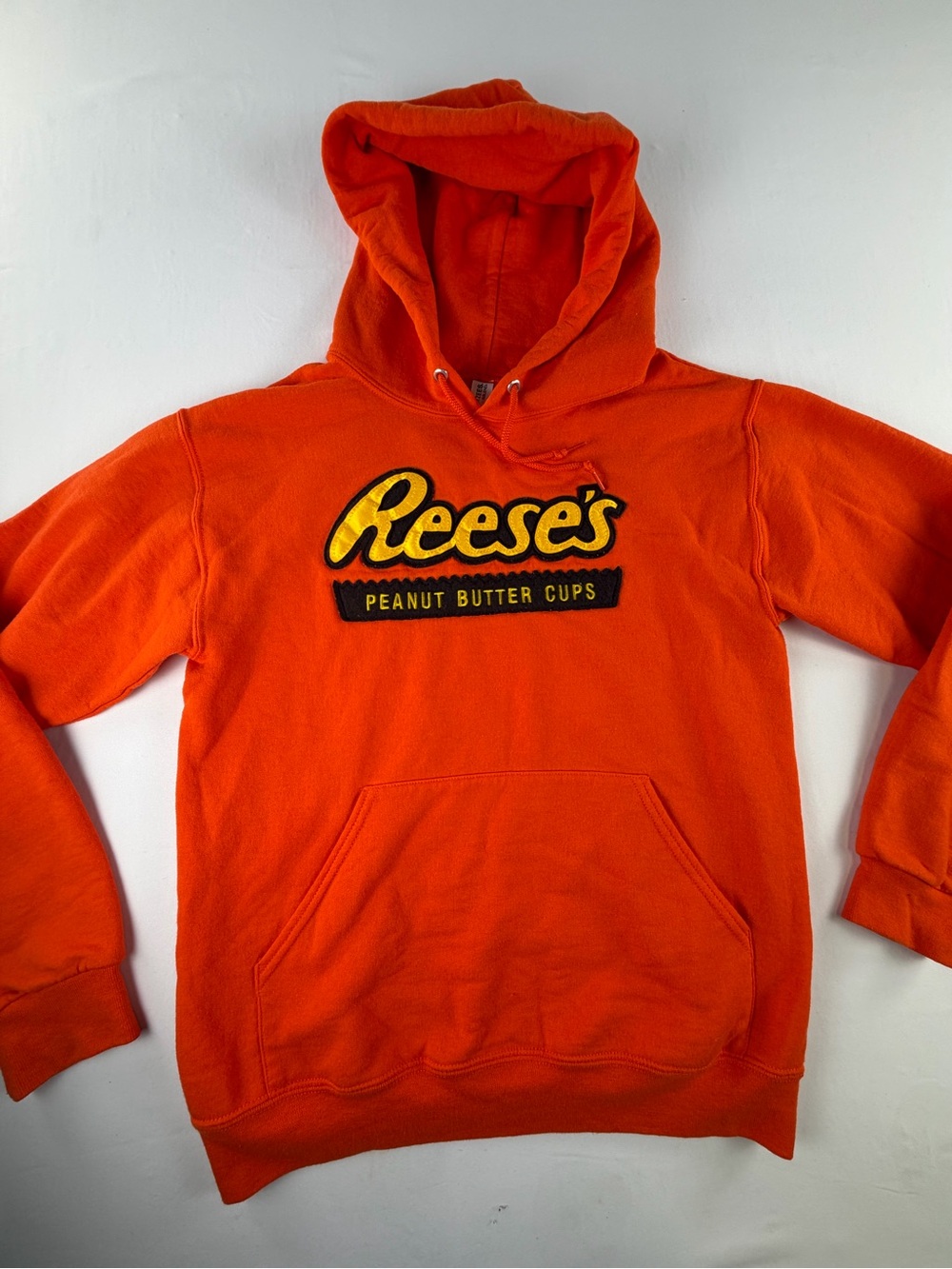 Reeces Hershey Orange Logo Hoodie - Warm and cozy Fun Street Fashion size Small